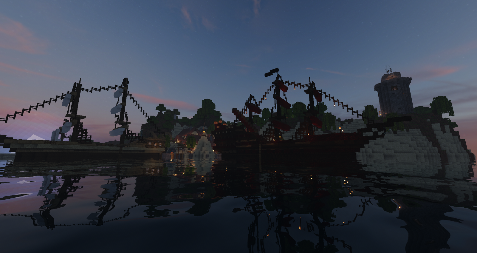 Vue du serveur Minecraft